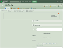 Tablet Screenshot of jadethekitty.deviantart.com