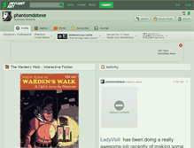 Tablet Screenshot of phantomdotexe.deviantart.com