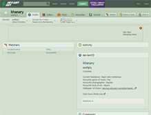 Tablet Screenshot of khanary.deviantart.com