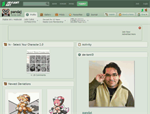 Tablet Screenshot of pandaj.deviantart.com