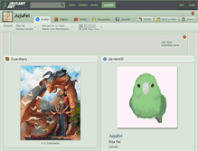 Tablet Screenshot of jujufei.deviantart.com