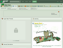 Tablet Screenshot of deer-kun.deviantart.com