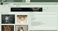 Desktop Screenshot of cat-club-cat.deviantart.com