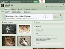 Tablet Screenshot of cat-club-cat.deviantart.com