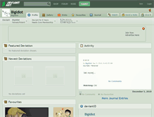 Tablet Screenshot of bigidiot.deviantart.com