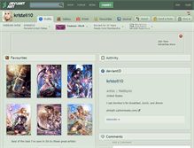 Tablet Screenshot of kristeli10.deviantart.com