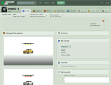 Tablet Screenshot of mattd313.deviantart.com