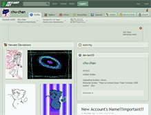 Tablet Screenshot of chu-chan.deviantart.com