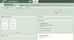 Desktop Screenshot of casualdiscourse.deviantart.com