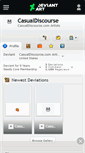 Mobile Screenshot of casualdiscourse.deviantart.com