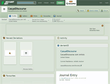 Tablet Screenshot of casualdiscourse.deviantart.com