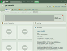 Tablet Screenshot of macerator23.deviantart.com