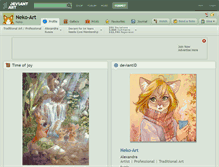 Tablet Screenshot of neko-art.deviantart.com