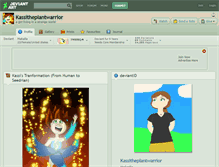Tablet Screenshot of kassitheplantwarrior.deviantart.com