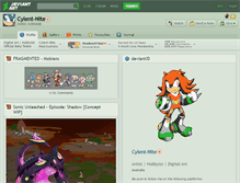 Tablet Screenshot of cylent-nite.deviantart.com