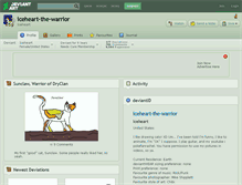 Tablet Screenshot of iceheart-the-warrior.deviantart.com