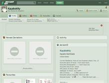 Tablet Screenshot of kayakokity.deviantart.com