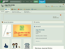 Tablet Screenshot of angy-the-bride.deviantart.com