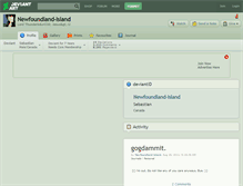 Tablet Screenshot of newfoundland-island.deviantart.com