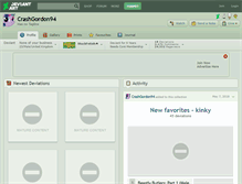 Tablet Screenshot of crashgordon94.deviantart.com