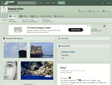 Tablet Screenshot of beautyvictim.deviantart.com