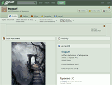 Tablet Screenshot of frogpuff.deviantart.com