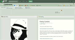 Desktop Screenshot of crazedreamer.deviantart.com