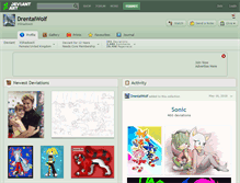 Tablet Screenshot of drentaiwolf.deviantart.com
