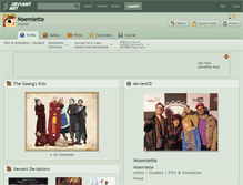 Tablet Screenshot of noemiette.deviantart.com