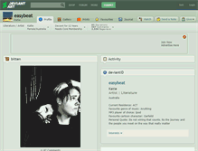 Tablet Screenshot of easybeat.deviantart.com