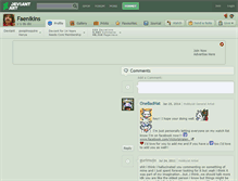 Tablet Screenshot of faenikins.deviantart.com