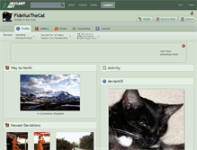 Tablet Screenshot of fideliusthecat.deviantart.com