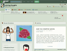 Tablet Screenshot of calming-thoughts.deviantart.com