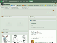 Tablet Screenshot of junglegirl.deviantart.com