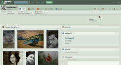 Desktop Screenshot of implantant.deviantart.com