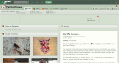 Desktop Screenshot of flaming-dinosaur.deviantart.com
