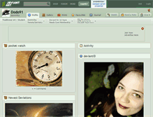 Tablet Screenshot of dodo91.deviantart.com