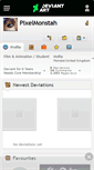 Mobile Screenshot of pixelmonstah.deviantart.com