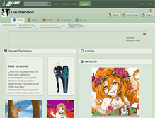 Tablet Screenshot of claudiapoland.deviantart.com