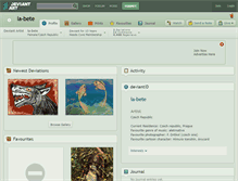 Tablet Screenshot of la-bete.deviantart.com