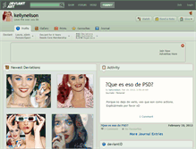 Tablet Screenshot of kellyneilson.deviantart.com