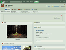 Tablet Screenshot of martinmilev.deviantart.com