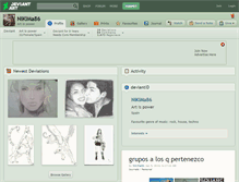 Tablet Screenshot of nikima86.deviantart.com