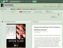 Tablet Screenshot of darkchildx2k.deviantart.com