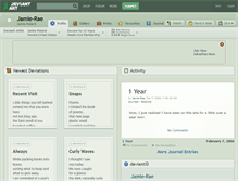 Tablet Screenshot of jamie-rae.deviantart.com