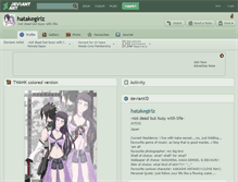 Tablet Screenshot of hatakegirlz.deviantart.com