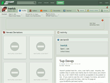 Tablet Screenshot of iverick.deviantart.com