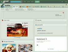 Tablet Screenshot of exotica.deviantart.com