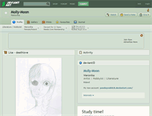 Tablet Screenshot of molly-moon.deviantart.com