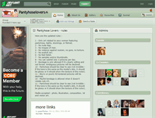 Tablet Screenshot of pantyhoselovers.deviantart.com